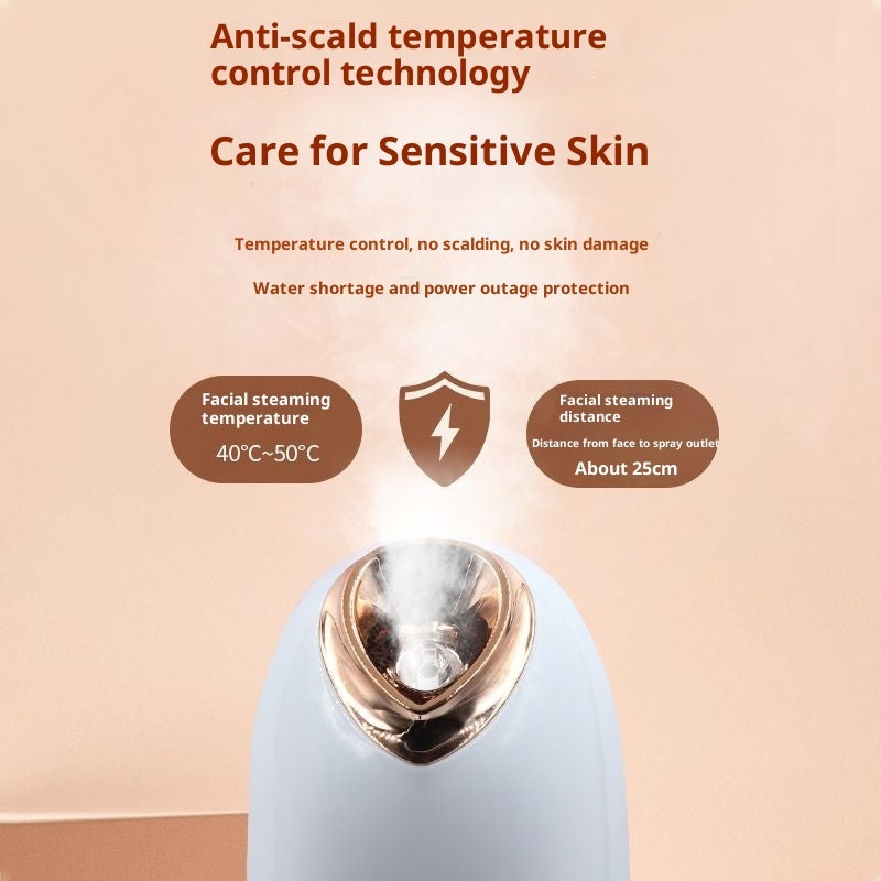 Nano Ionic Facial Steamer – Hot & Cold Mist for Deep Cleansing & Hydration