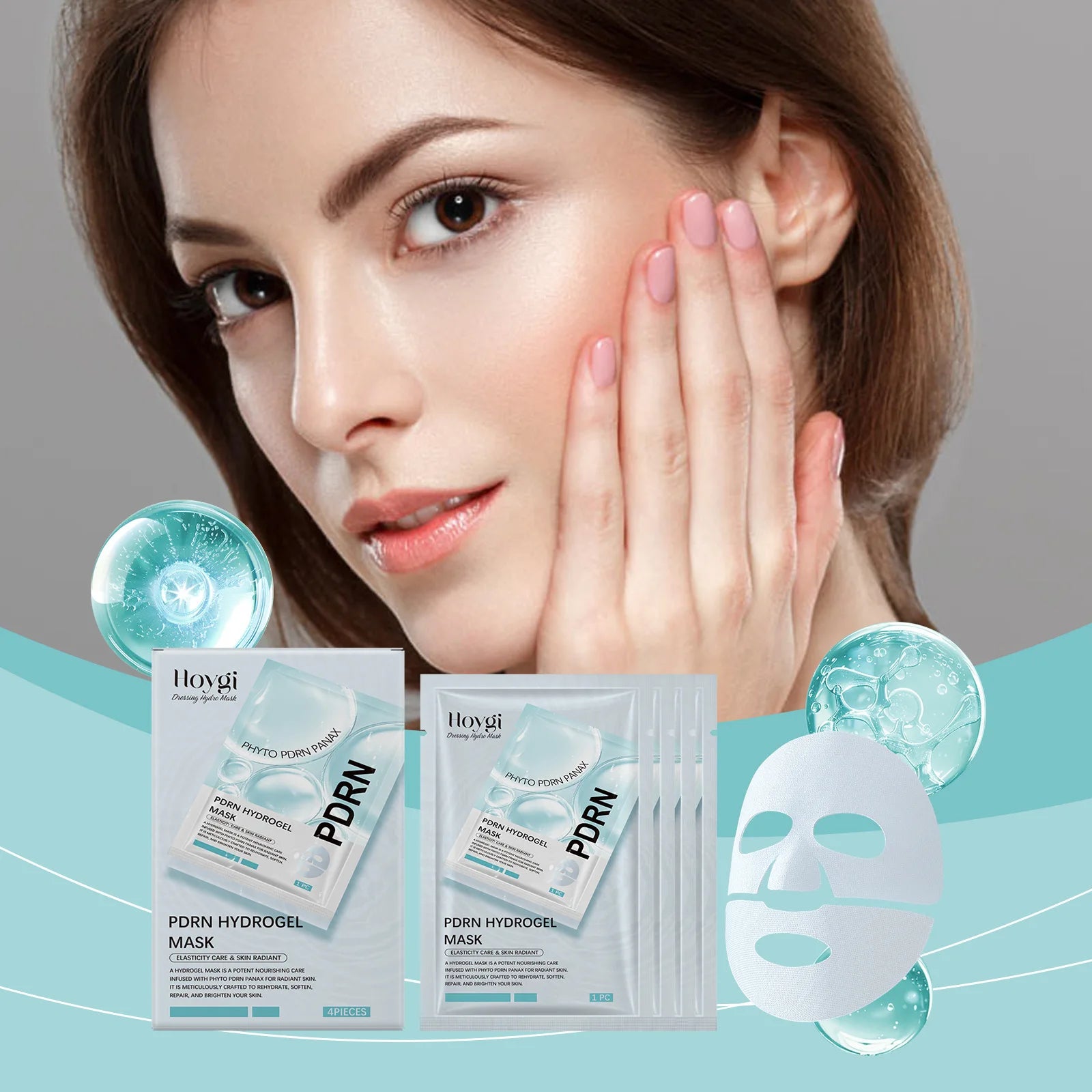 Hoygi Collagen Face Mask (4pcs) – Hydrating, Brightening & Rejuvenating Overnight Facial Treatment