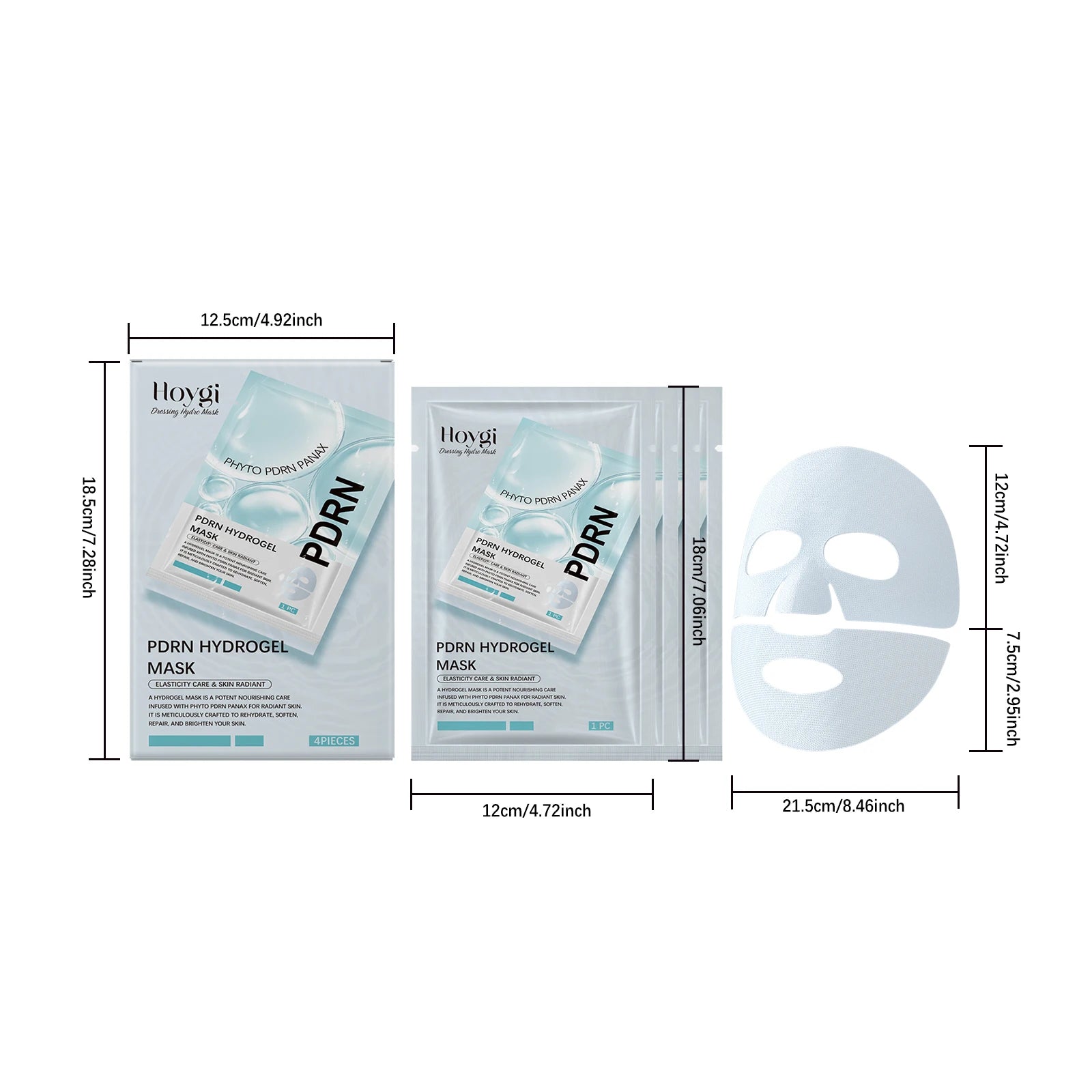 Hoygi Collagen Face Mask (4pcs) – Hydrating, Brightening & Rejuvenating Overnight Facial Treatment