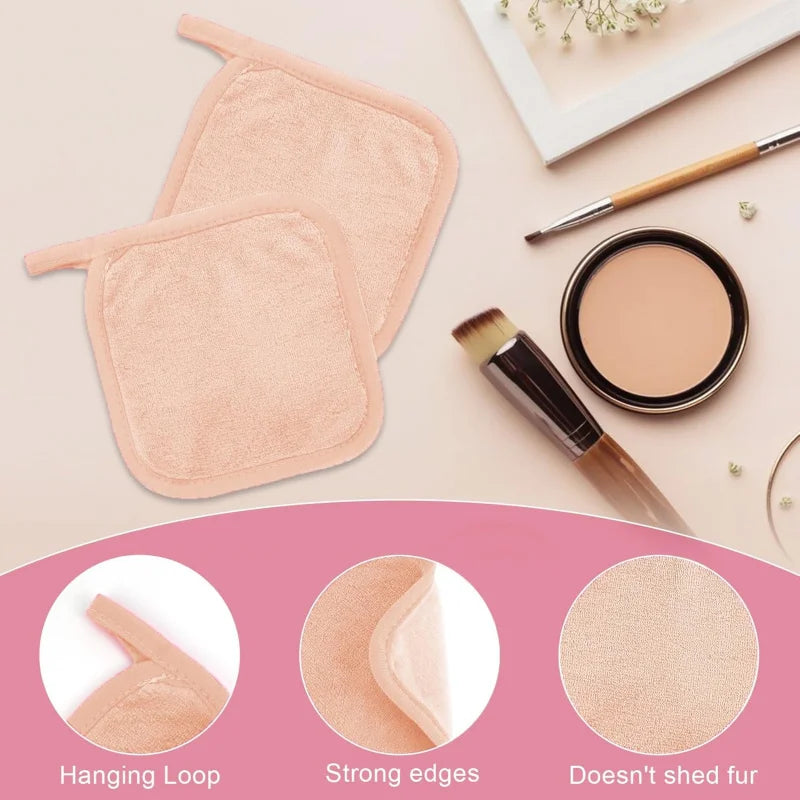 Reusable Makeup Remover Cloths (12-Pack) | Ultra Soft Microfiber Towels