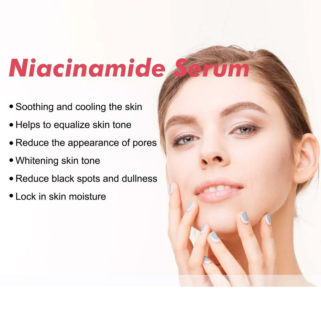 Peach 70% Niacinamide Facial Serum Brightening Skin Care Moisturzing Shrink Pores Smooth Fade Melanin Dark Spot Remover Serum