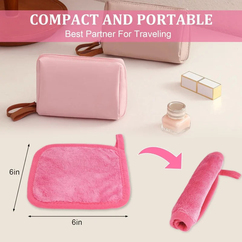 Reusable Makeup Remover Cloths (12-Pack) | Ultra Soft Microfiber Towels