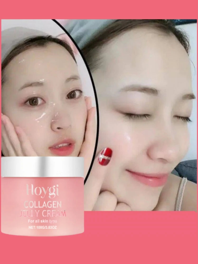 Jelly Collagen Face Cream – Moisturizing, Pore-Tightening & Nourishing Korean Skincare (Soft SPA Formula)