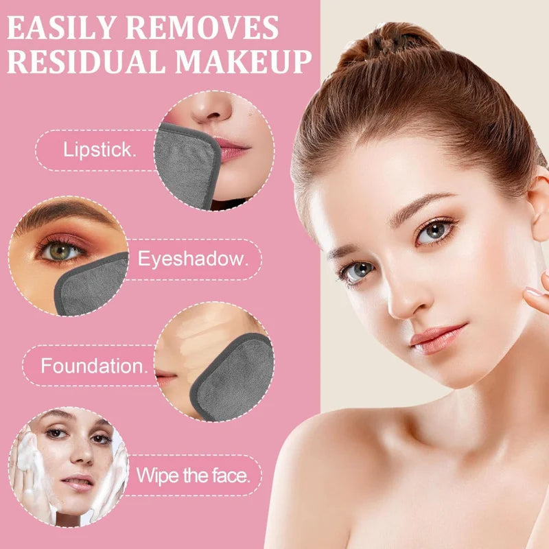Reusable Makeup Remover Cloths (12-Pack) | Ultra Soft Microfiber Towels