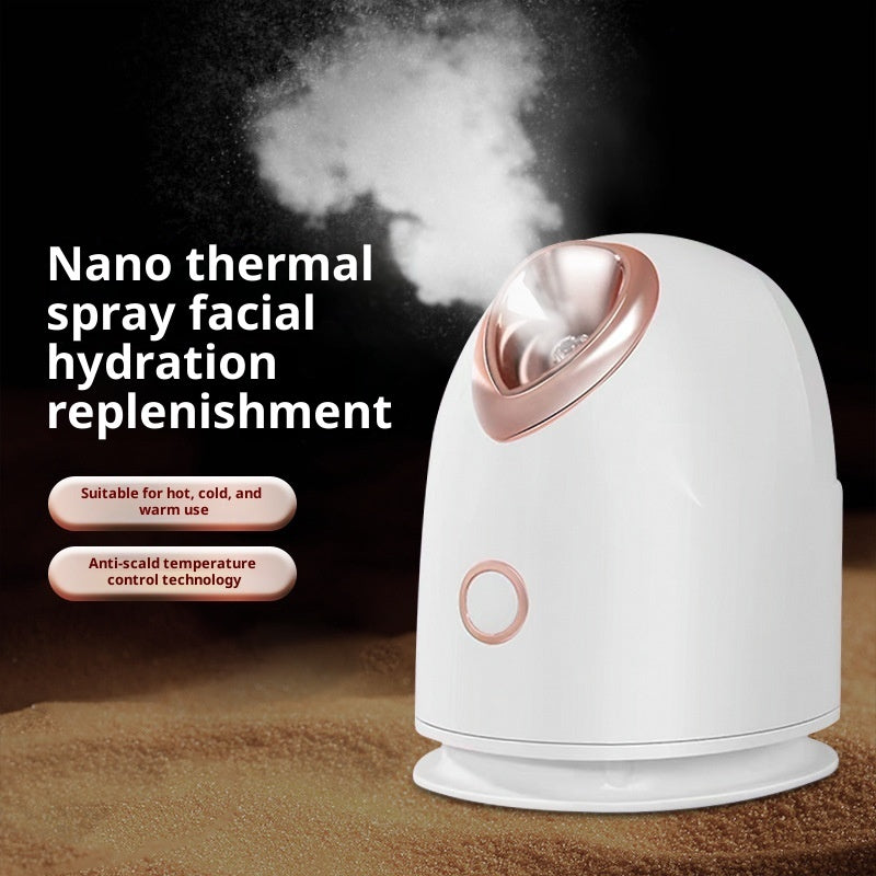 Nano Ionic Facial Steamer – Hot & Cold Mist for Deep Cleansing & Hydration